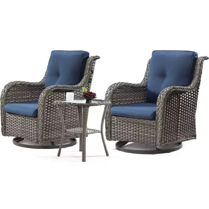 UPTIOT Wicker Outdoor Rocking Chair