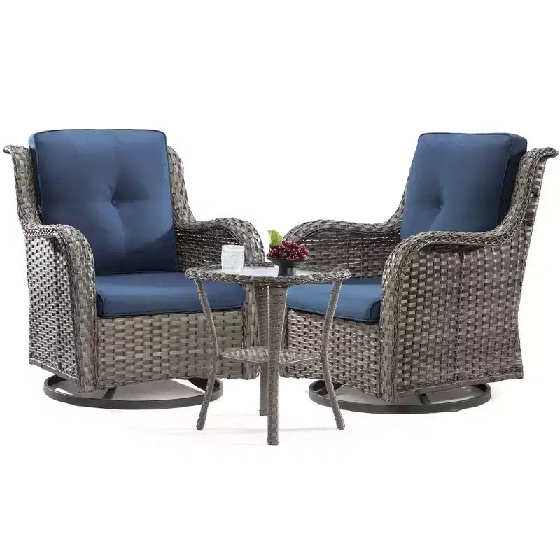 UPTIOT Wicker Outdoor Rocking Chair