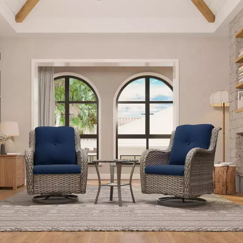 UPTIOT Wicker Outdoor Rocking Chair