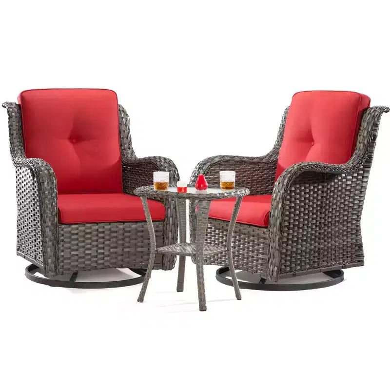 UPTIOT Wicker Outdoor Rocking Chair