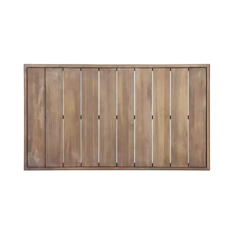GDFStudio Andrae Outdoor Acacia Wood Loveseat and Coffee Table Set with Cushions
