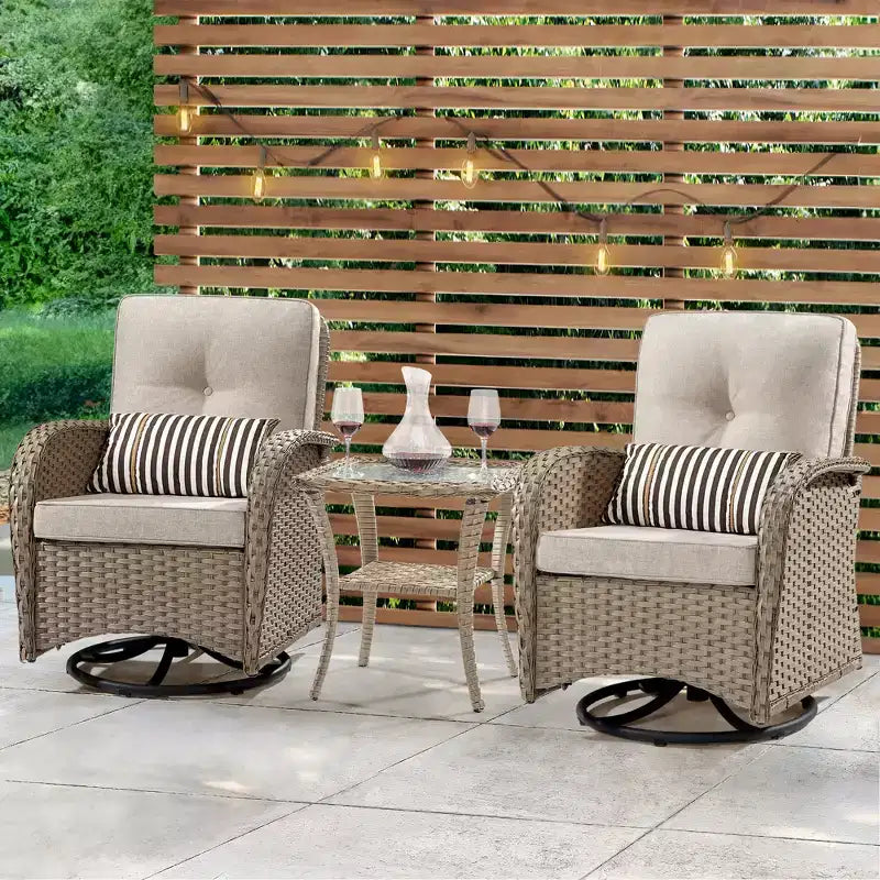 UPTIOT 2 - Person Outdoor Seating Group with Cushions