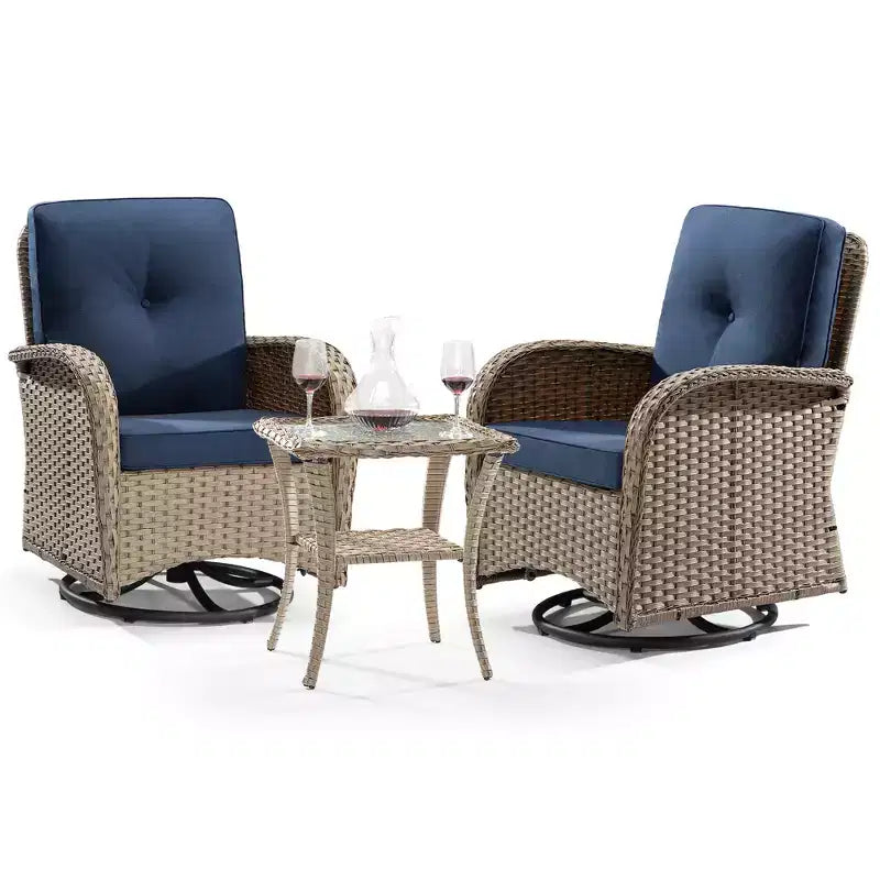 UPTIOT 2 - Person Outdoor Seating Group with Cushions
