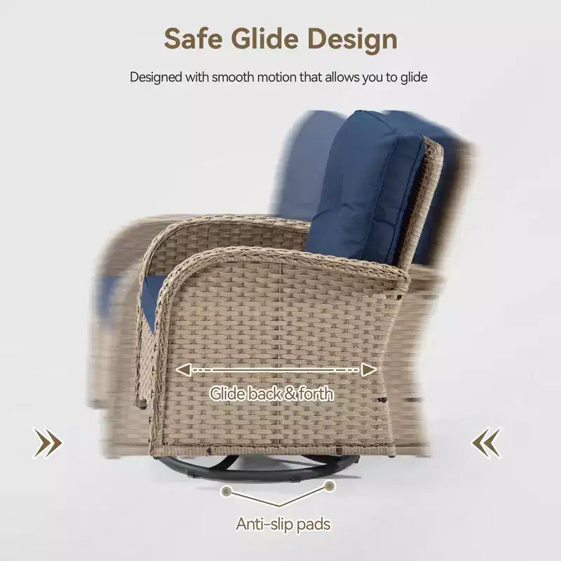 UPTIOT 2 - Person Outdoor Seating Group with Cushions