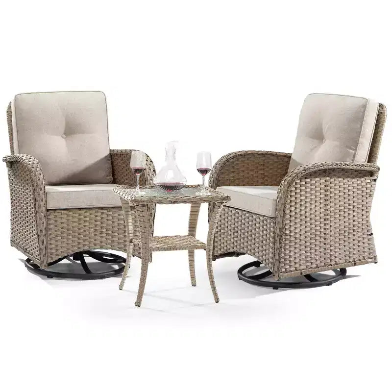 UPTIOT 2 - Person Outdoor Seating Group with Cushions