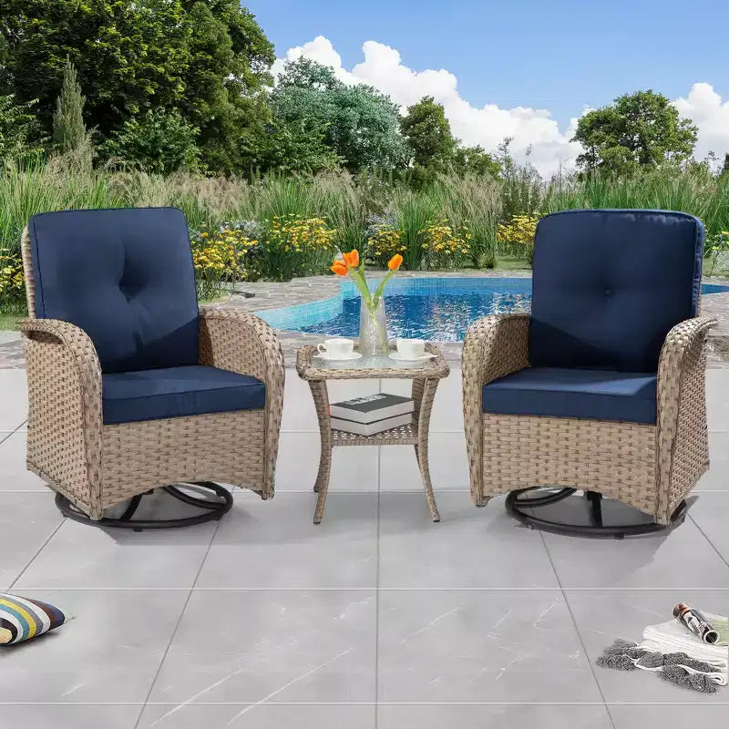 UPTIOT 2 - Person Outdoor Seating Group with Cushions