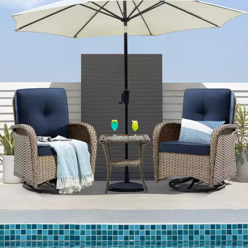 UPTIOT 2 - Person Outdoor Seating Group with Cushions