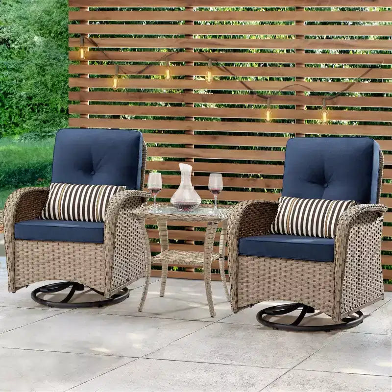 UPTIOT 2 - Person Outdoor Seating Group with Cushions