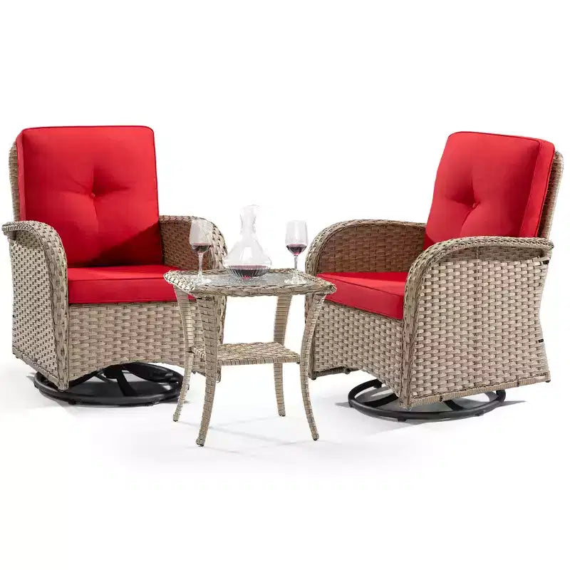 UPTIOT 2 - Person Outdoor Seating Group with Cushions