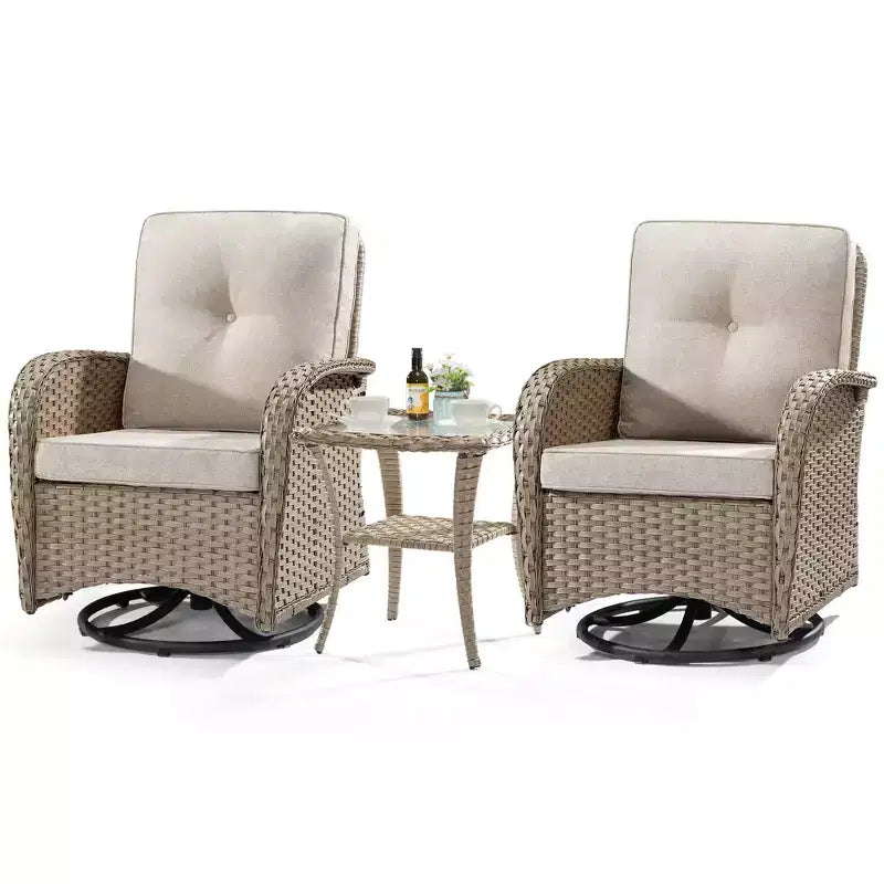 UPTIOT 2 - Person Outdoor Seating Group with Cushions