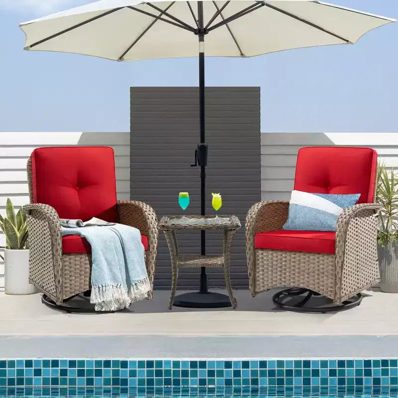 UPTIOT 2 - Person Outdoor Seating Group with Cushions