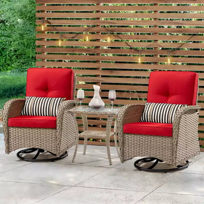 UPTIOT 2 - Person Outdoor Seating Group with Cushions