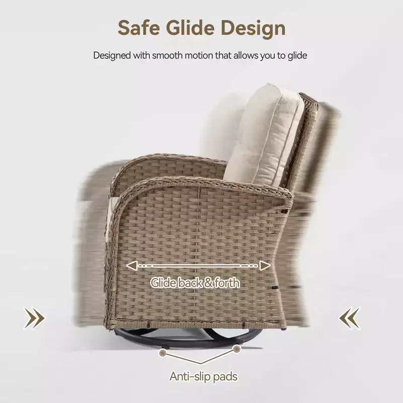 UPTIOT 2 - Person Outdoor Seating Group with Cushions