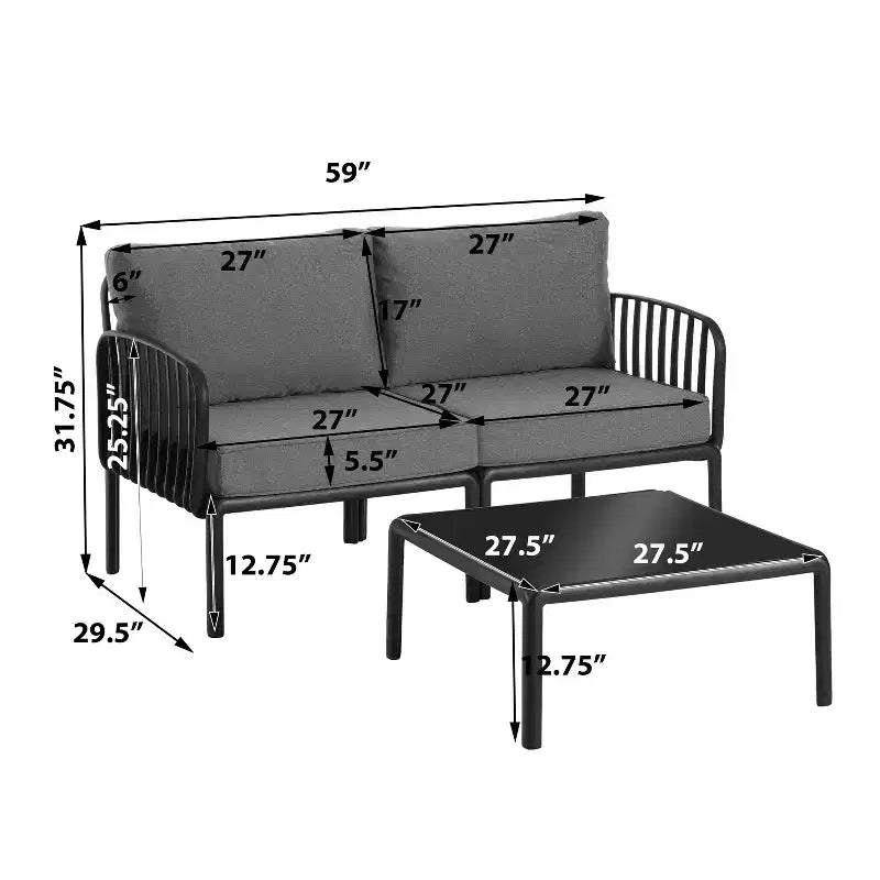 Christopher Knight Home Leah 7 Seater Outdoor Plastic and Glass Upholstered Conversation Set