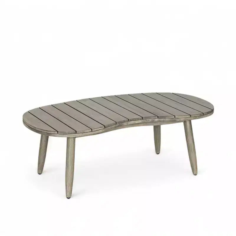 Christopher Knight Home Abell 2 Piece Outdoor Woven Rope Acacia Wood Upholstered Seating Set