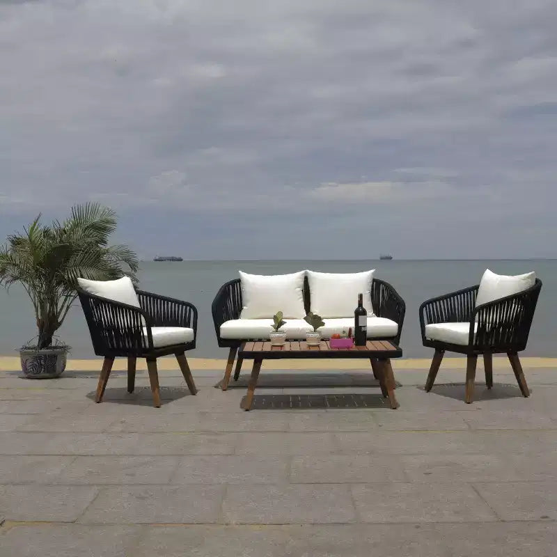 Ransin 4 Piece Living Set - Indoor/Outdoor - PAT7074 - Safavieh
