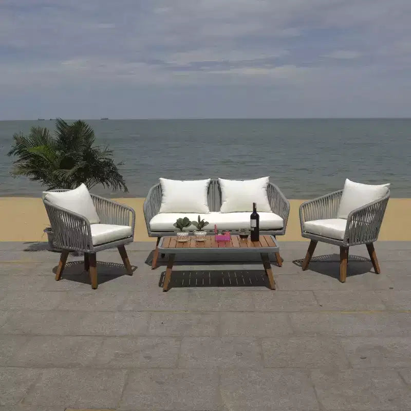 Ransin 4 Piece Living Set - Indoor/Outdoor - PAT7074 - Safavieh