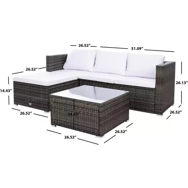 Madalina Living Set - Indoor/Outdoor - PAT7509 - Safavieh