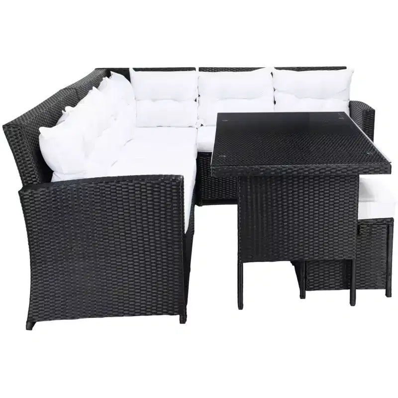 Miki 6 Piece Corner Seating Set - Indoor/Outdoor - PAT7708 - Safavieh