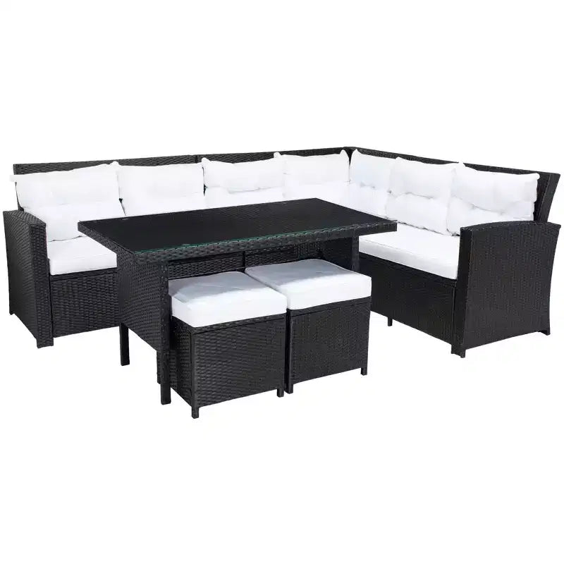 Miki 6 Piece Corner Seating Set - Indoor/Outdoor - PAT7708 - Safavieh
