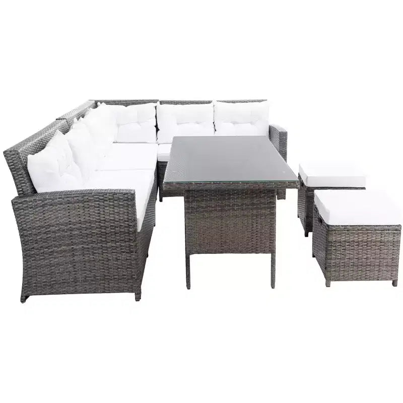 Miki 6 Piece Corner Seating Set - Indoor/Outdoor - PAT7708 - Safavieh