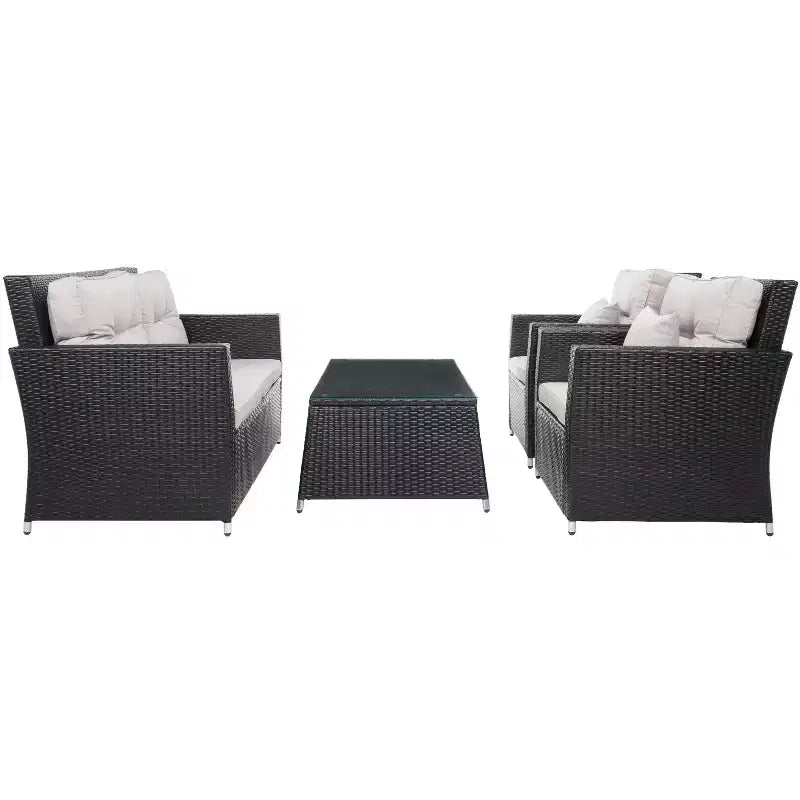 Lorma 4 Piece Living Set - Indoor/Outdoor - PAT7514 - Safavieh