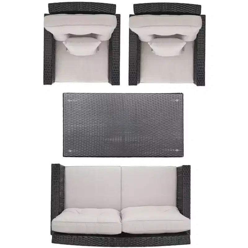 Lorma 4 Piece Living Set - Indoor/Outdoor - PAT7514 - Safavieh