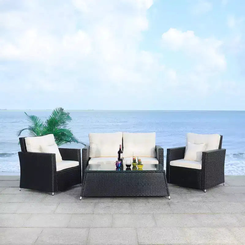 Lorma 4 Piece Living Set - Indoor/Outdoor - PAT7514 - Safavieh