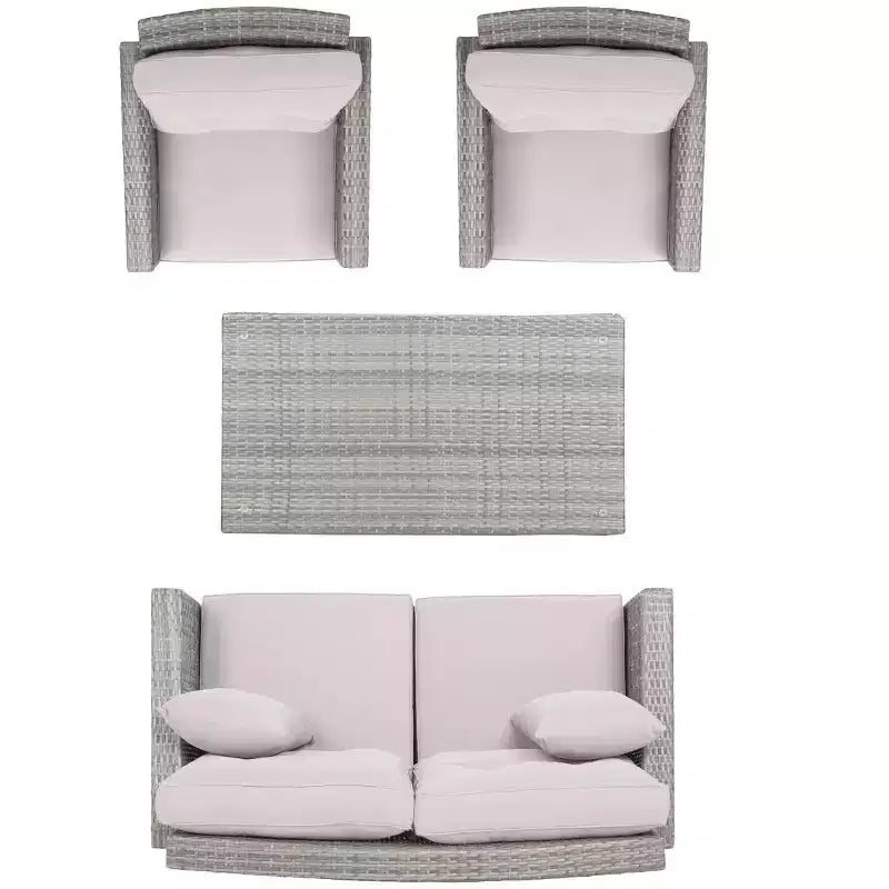 Lorma 4 Piece Living Set - Indoor/Outdoor - PAT7514 - Safavieh