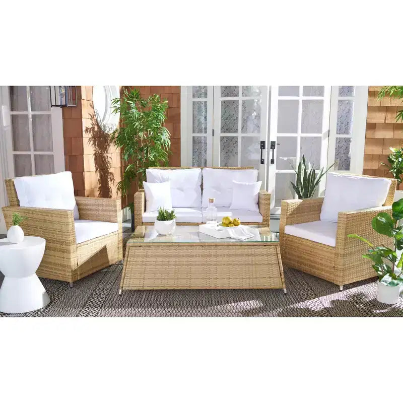 Lorma 4 Piece Living Set - Indoor/Outdoor - PAT7514 - Safavieh