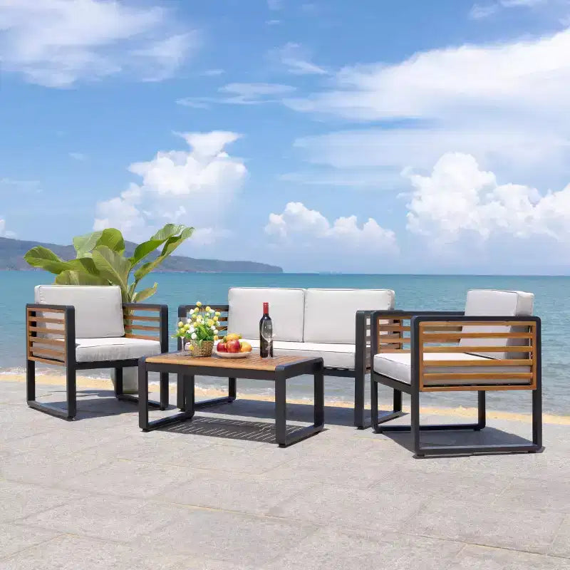 Vesta 4 Piece Living Set - Indoor/Outdoor - PAT7737 - Safavieh