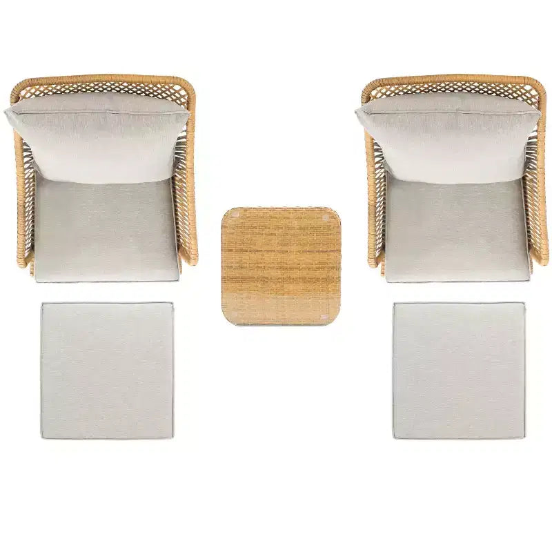 Narda 5 Piece Lounger Set - Indoor/Outdoor - PAT9018 - Safavieh