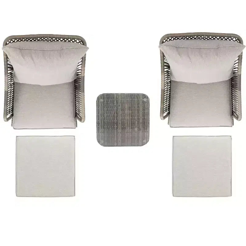 Narda 5 Piece Lounger Set - Indoor/Outdoor - PAT9018 - Safavieh