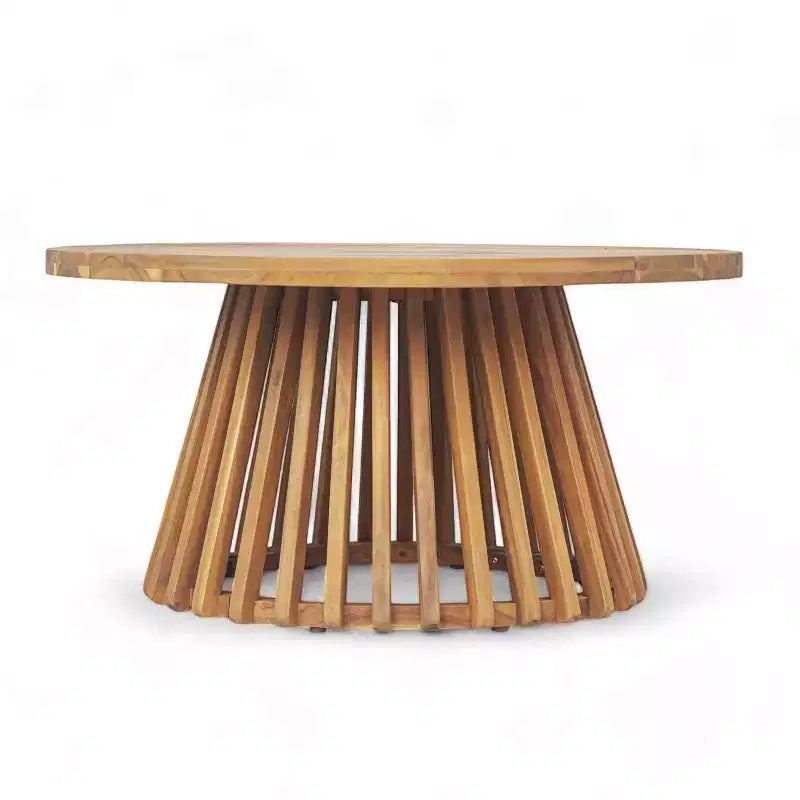 Christopher Knight Home Panfilo Acacia Wood Upholstered 3 Seater Daybed with Coffee Table