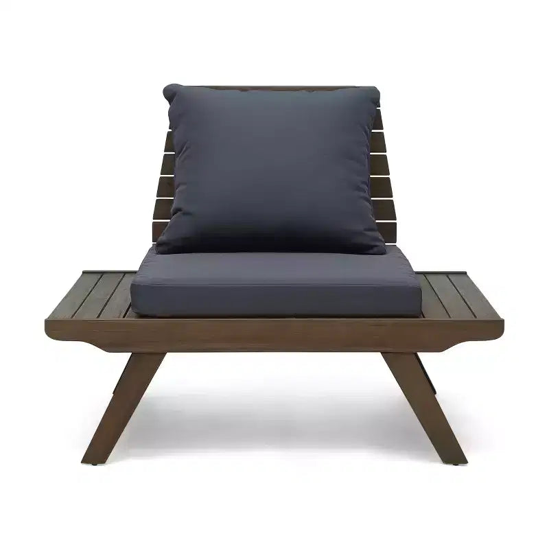 Christopher Knight Home Sedona Outdoor Acacia Wood 6 Seater Chat Set with Cushions