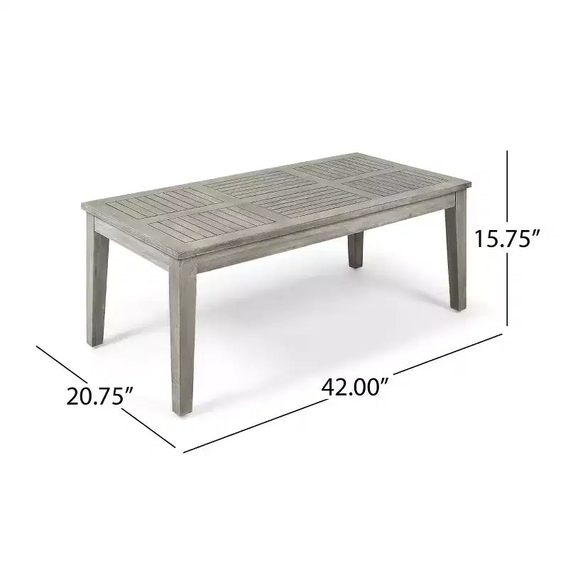 Christopher Knight Home Hampton Outdoor Acacia Wood and Wicker Loveseat and Coffee Table Set