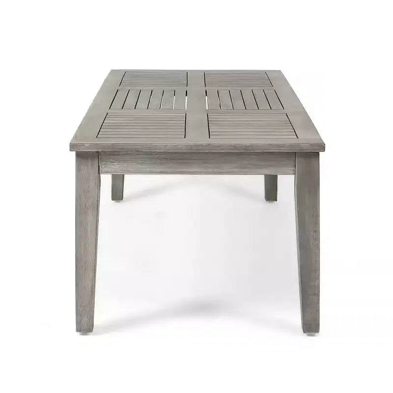 Christopher Knight Home Hampton Outdoor Acacia Wood and Wicker Loveseat and Coffee Table Set