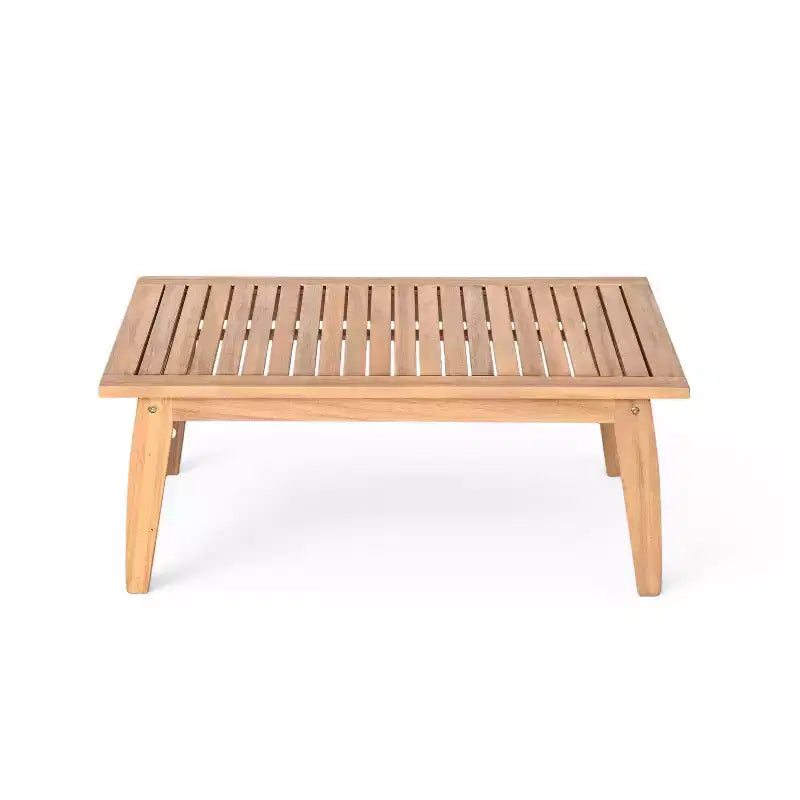 Christopher Knight Home Tariq Outdoor 4 Pieces Rustic Acacia Wood and Rope Seating Set with Cushion