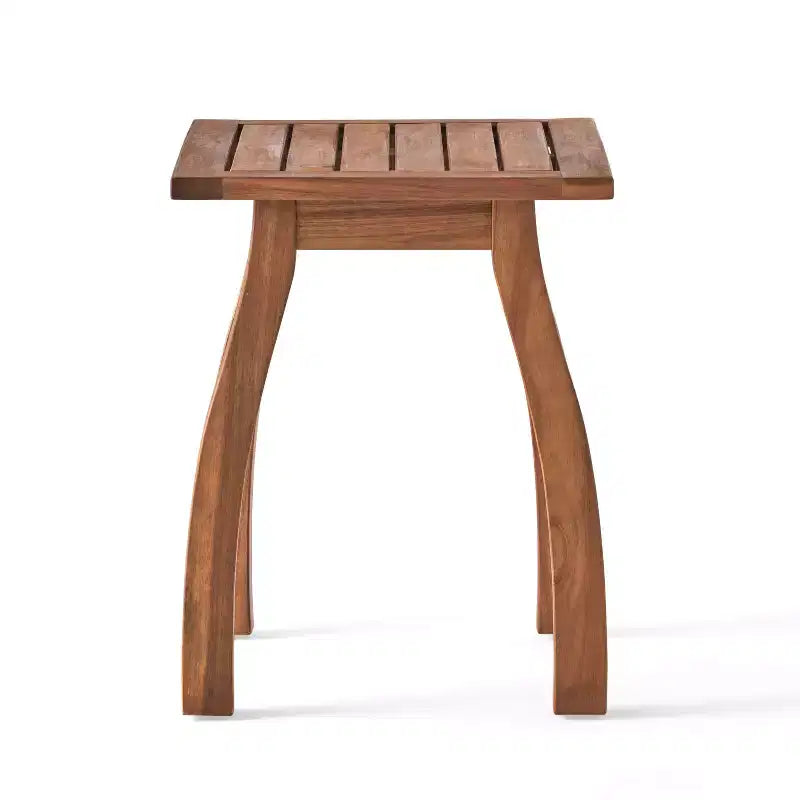 Christopher Knight Home Reynard Outdoor Acacia Wood Rocking Chair and Table Set with Slatted Design