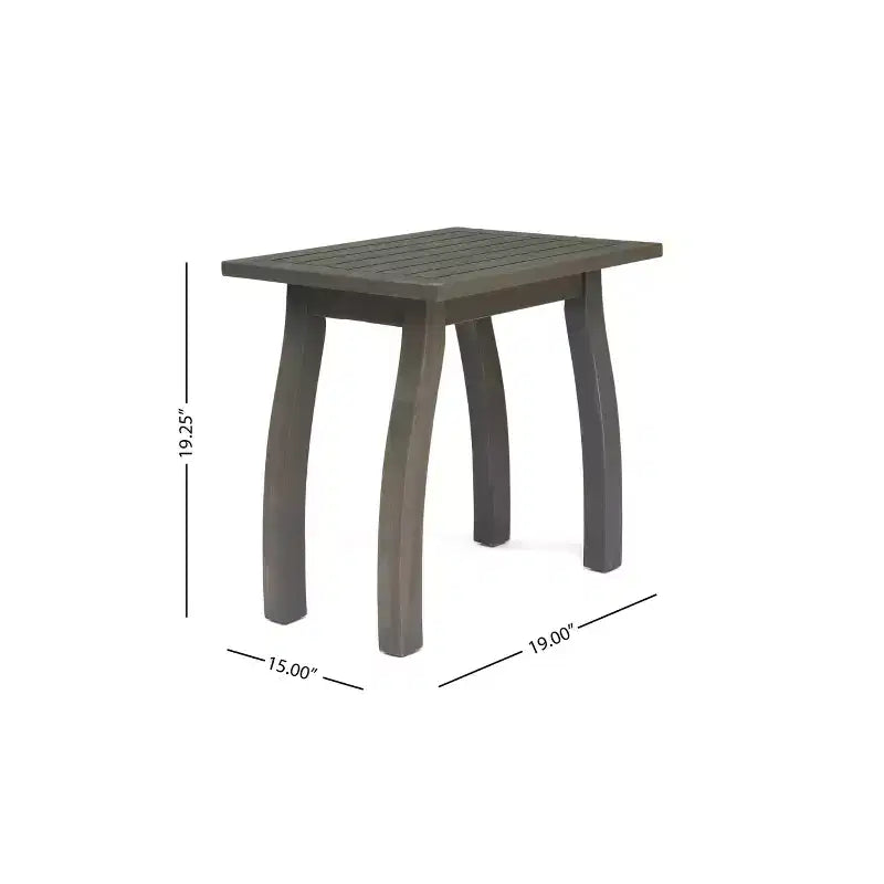Christopher Knight Home Reynard Outdoor Acacia Wood Rocking Chair and Table Set with Slatted Design