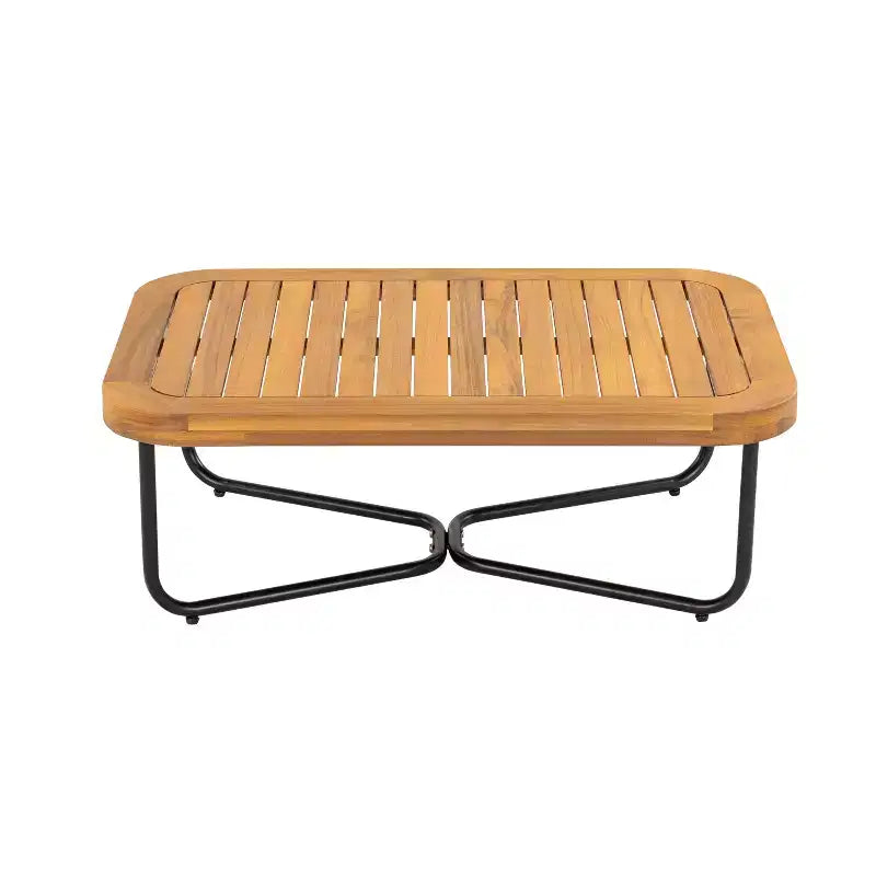 Christopher Knight Home Ofra Patio Rope Woven Acacia and Iron Frame Seating Set with 7 Water-Resistant Cushion