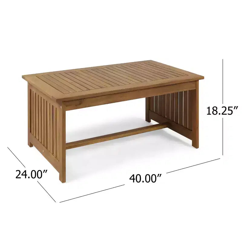 Christopher Knight Home Carolina Outdoor Acacia Wood 5 Piece Club Chair Chat Set with Cushions
