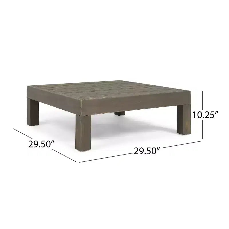 Christopher Knight Home Brava Outdoor Acacia Wood 4 Seater Club Chair Chat Set with Cushions