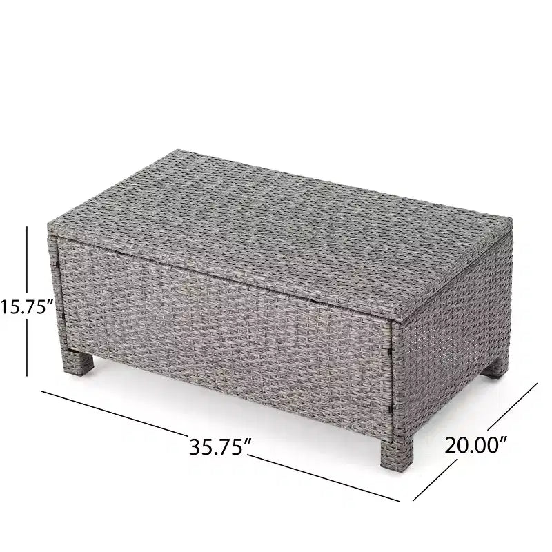 Christopher Knight Home Paddy Outdoor Rattan and Iron Adjustable Chaise Lounge with Cover