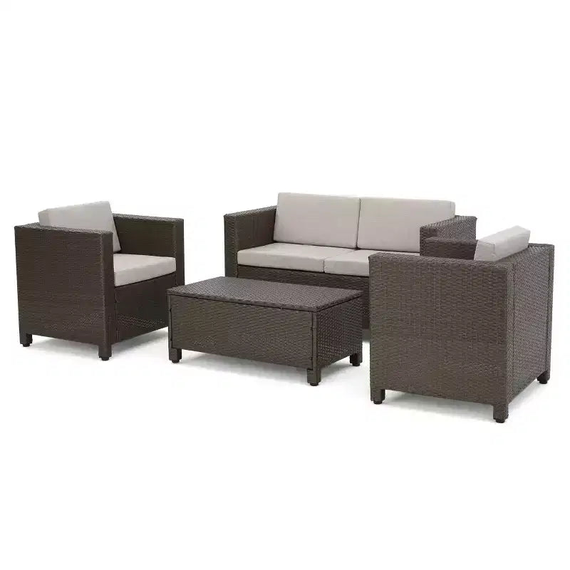 Christopher Knight Home Paddy Outdoor Rattan and Iron Adjustable Chaise Lounge with Cover