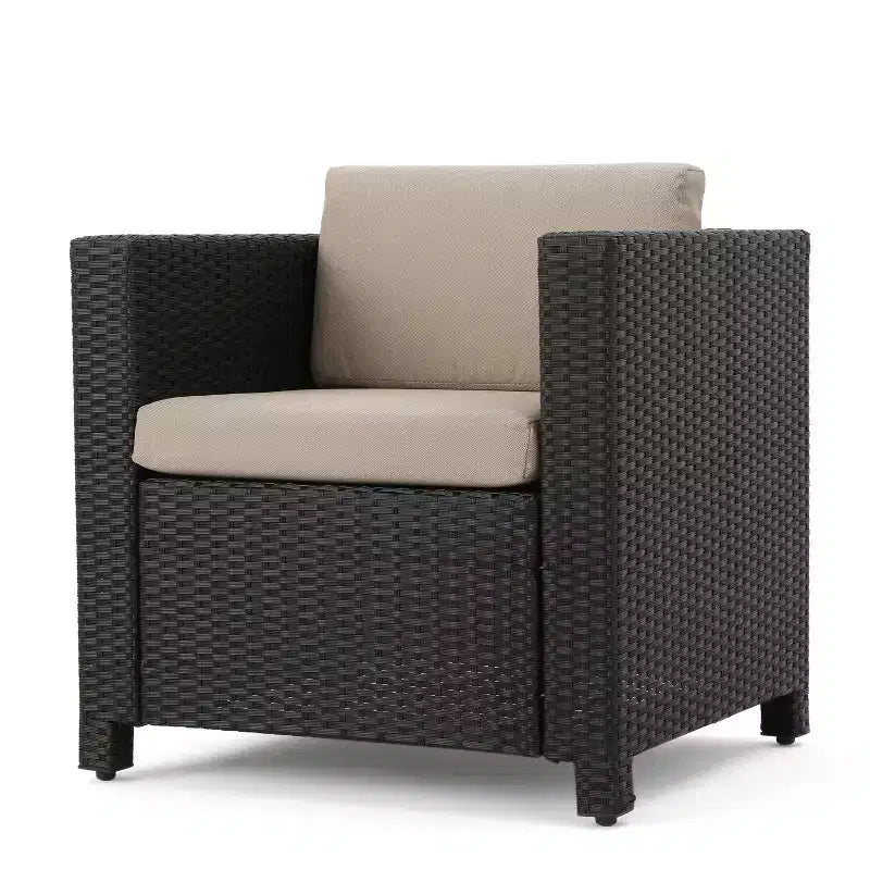 Christopher Knight Home Paddy Outdoor Rattan and Iron Adjustable Chaise Lounge with Cover