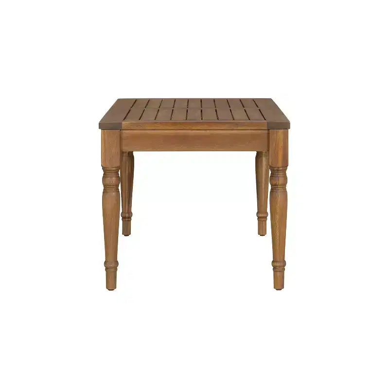 Christopher Knight Home Pendry 4 Piece Outdoor Acacia Wood Chat Set with Water Resistant Cushions