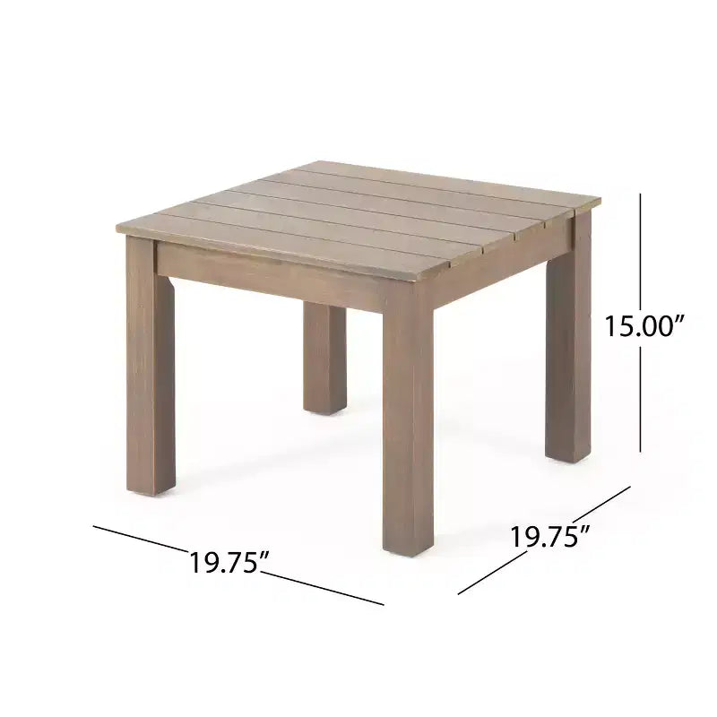 Christopher Knight Home Temecula Outdoor Acacia Wood 5 Piece Club Chair and Ottoman Chat Set with Cushions