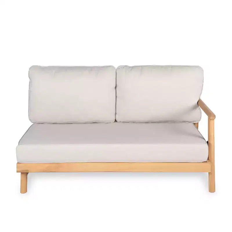 Christopher Knight Home Shane 3 Piece Rustic Patio Acacia Wood Slatted Design Upholstered Seating Set