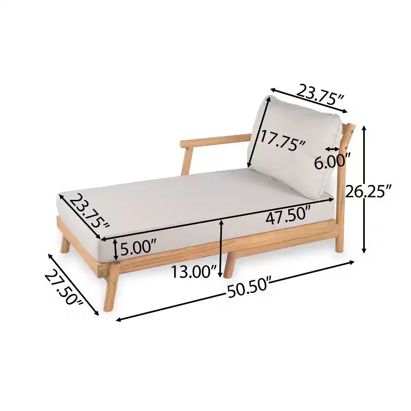 Christopher Knight Home Shane 3 Piece Rustic Patio Acacia Wood Slatted Design Upholstered Seating Set
